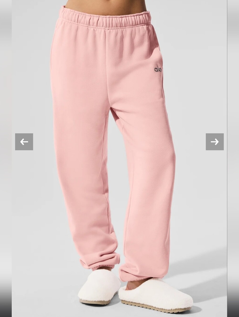 NWT Alo Yoga Pink Quartz Joggers Sweatpants XS